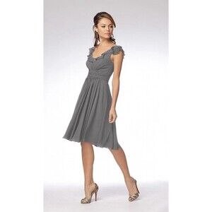 Wtoo by Watters & Watters Bridesmaids Prom Gray Short‎ Dress Size 15